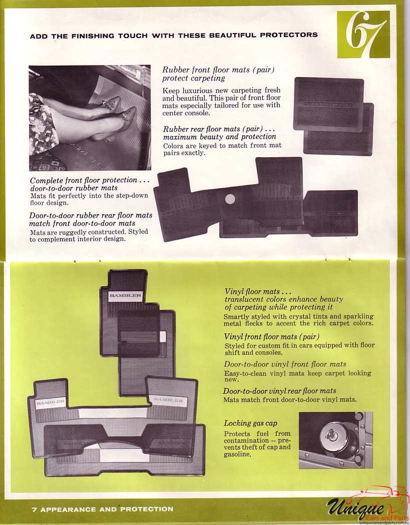 1967 AMC Accessories Brochure Page 7